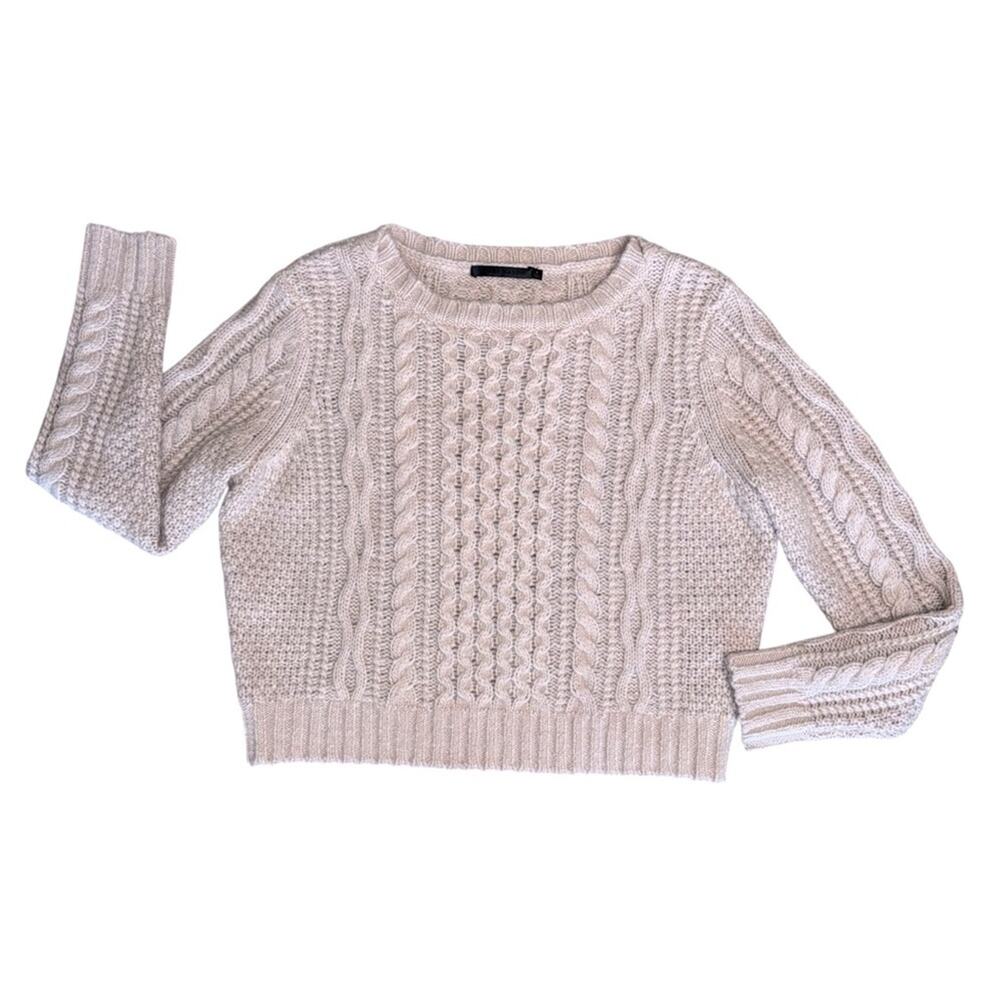 JENNI KAYNE Women’s Cableknit Wool Blend Sweater